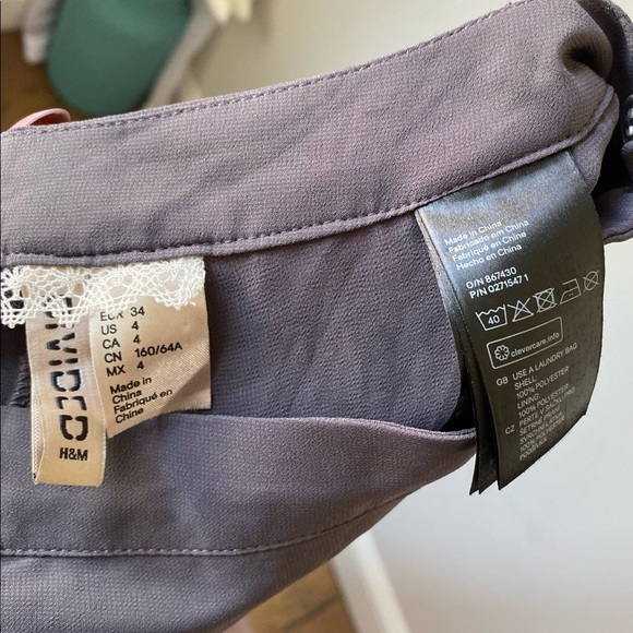 H&M Divided Gray Wide Leg Pants Size 4 - Picture 12 of 12